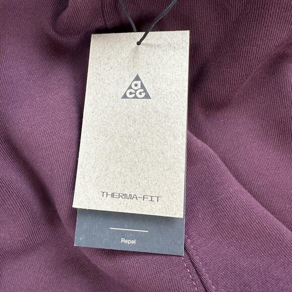 Nike ACG Therma-FIT Pants Mens Medium Maroon Repel Loose Fit Tapered FV8650-652 - Picture 10 of 15